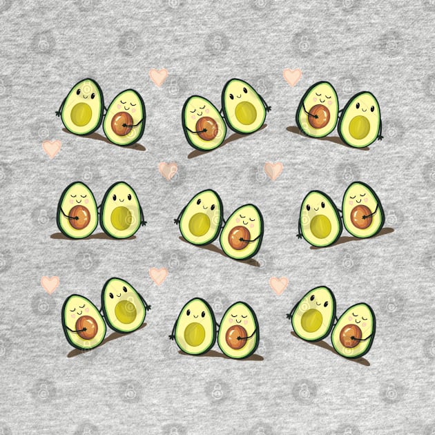 Two Halves Avocado Pattern by ElephantShoe